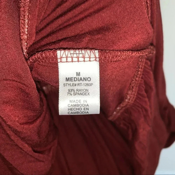 Zenana Outfitters Tunic Top Burnt Orange Rust Dress - Picture 11 of 13